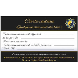 Carte cadeau massage bien-être 1h30